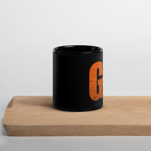 Load image into Gallery viewer, textured gville orange Black Glossy Mug
