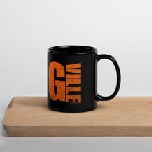 Load image into Gallery viewer, textured gville orange Black Glossy Mug
