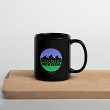 Load image into Gallery viewer, Minden Mountain Black Glossy Mug
