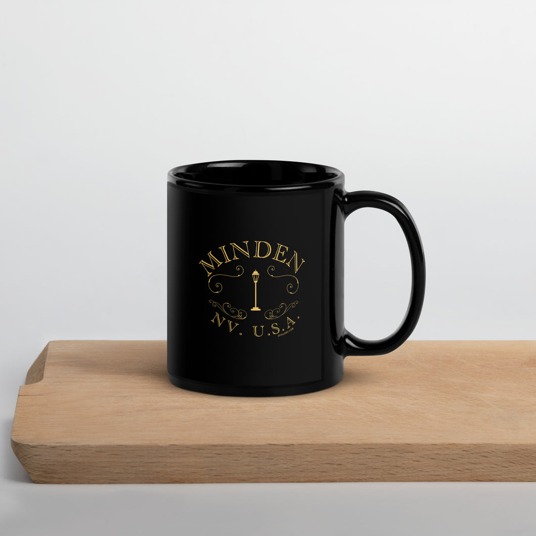 Minden Lamp Black Glossy Mug