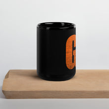 Load image into Gallery viewer, textured gville orange Black Glossy Mug
