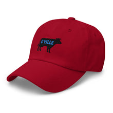 Load image into Gallery viewer, Black Cow Dad hat
