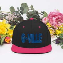 Load image into Gallery viewer, Gville Puffy Blue Snapback Hat
