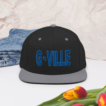 Load image into Gallery viewer, Gville Puffy Blue Snapback Hat
