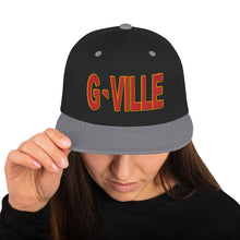 Load image into Gallery viewer, Gville Puffy Red and Gold Snapback Hat
