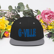 Load image into Gallery viewer, Gville Puffy Blue Snapback Hat
