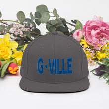 Load image into Gallery viewer, Gville Puffy Blue Snapback Hat
