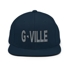 Load image into Gallery viewer, Gville Puffy Grey and Black Snapback Hat
