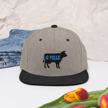 Load image into Gallery viewer, Black Cow Snapback Hat
