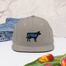 Load image into Gallery viewer, Black Cow Snapback Hat
