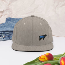 Load image into Gallery viewer, Small Black Cow Snapback Hat
