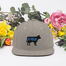 Load image into Gallery viewer, Black Cow Snapback Hat
