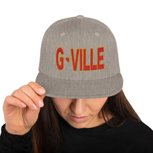 Load image into Gallery viewer, Gville Puffy Red and Gold Snapback Hat
