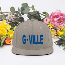 Load image into Gallery viewer, Gville Puffy Blue Snapback Hat
