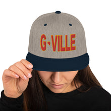 Load image into Gallery viewer, Gville Puffy Red and Gold Snapback Hat
