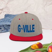 Load image into Gallery viewer, Gville Puffy Blue Snapback Hat
