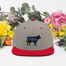 Load image into Gallery viewer, Black Cow Snapback Hat
