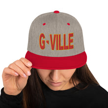 Load image into Gallery viewer, Gville Puffy Red and Gold Snapback Hat
