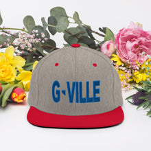 Load image into Gallery viewer, Gville Puffy Blue Snapback Hat
