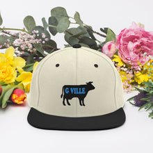 Load image into Gallery viewer, Black Cow Snapback Hat
