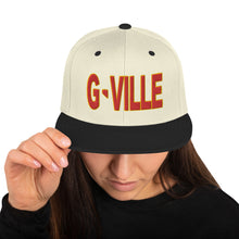 Load image into Gallery viewer, Gville Puffy Red and Gold Snapback Hat
