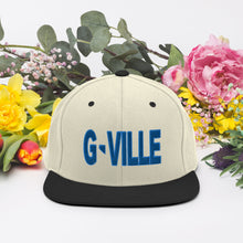 Load image into Gallery viewer, Gville Puffy Blue Snapback Hat
