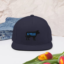 Load image into Gallery viewer, Black Cow Snapback Hat
