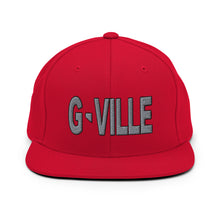 Load image into Gallery viewer, Gville Puffy Grey and Black Snapback Hat
