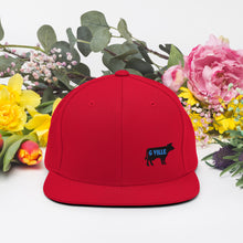 Load image into Gallery viewer, Small Black Cow Snapback Hat
