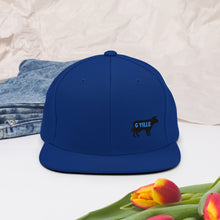 Load image into Gallery viewer, Small Black Cow Snapback Hat
