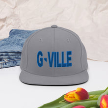 Load image into Gallery viewer, Gville Puffy Blue Snapback Hat
