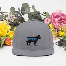 Load image into Gallery viewer, Black Cow Snapback Hat
