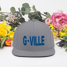 Load image into Gallery viewer, Gville Puffy Blue Snapback Hat
