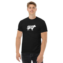 Load image into Gallery viewer, White Gville Cow Men&#39;s classic tee
