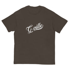 Load image into Gallery viewer, White cursive gville Men&#39;s classic tee
