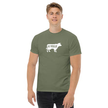 Load image into Gallery viewer, White Gville Cow Men&#39;s classic tee
