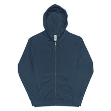 Load image into Gallery viewer, Black Cursive Gville Front and Back Unisex fleece zip up hoodie
