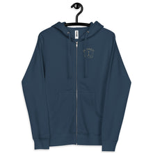 Load image into Gallery viewer, Minden Lamp Front and Back Unisex fleece zip up hoodie
