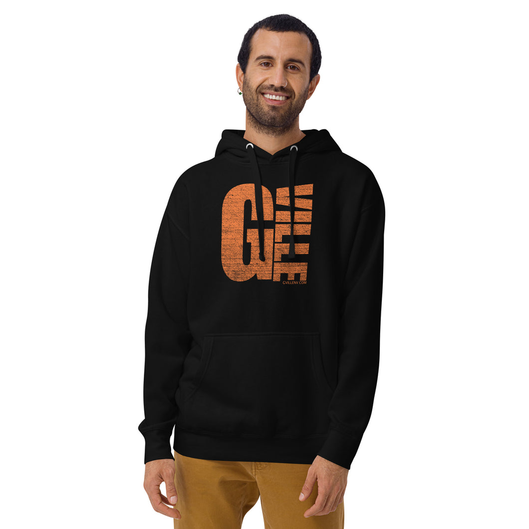 textured gville orange Unisex Hoodie