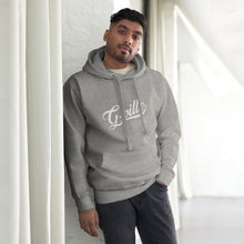 Load image into Gallery viewer, White Cursive Gville Unisex Hoodie
