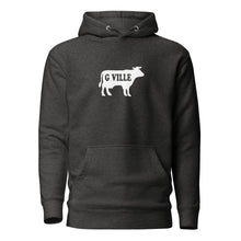 Load image into Gallery viewer, White Gville Cow Unisex Hoodie
