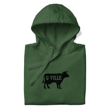 Load image into Gallery viewer, Black Gville Cow Unisex Hoodie
