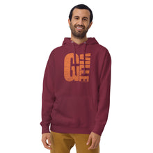 Load image into Gallery viewer, textured gville orange Unisex Hoodie
