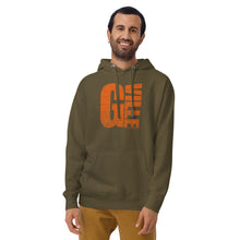 Load image into Gallery viewer, textured gville orange Unisex Hoodie
