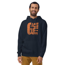 Load image into Gallery viewer, textured gville orange Unisex Hoodie
