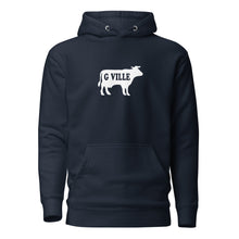 Load image into Gallery viewer, White Gville Cow Unisex Hoodie
