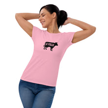 Load image into Gallery viewer, Gville In Cow Women&#39;s short sleeve t-shirt
