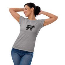 Load image into Gallery viewer, Gville In Cow Women&#39;s short sleeve t-shirt
