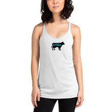 Load image into Gallery viewer, Black Cow Women&#39;s Racerback Tank
