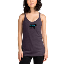 Load image into Gallery viewer, Black Cow Women&#39;s Racerback Tank
